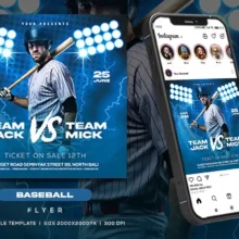 Baseball Sport Event Flyer