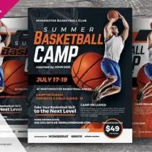 Basketball Camp PSD Flyer