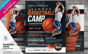 Basketball Camp PSD Flyer