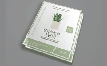 Botanical Event Flyer PSD
