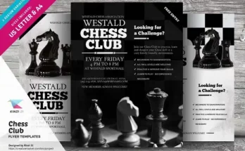 Chess Club Flyer Design