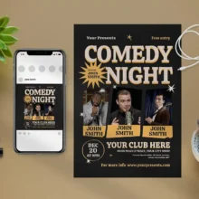 Comedy Night PSD Flyer