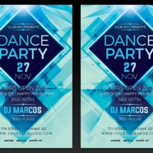 Dance Party Flyer PSD