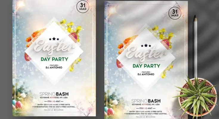 Easter Day Flyer PSD
