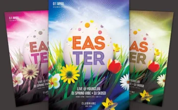 Easter Flyer PSD Template