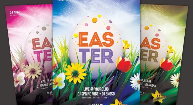 Easter Flyer PSD Template
