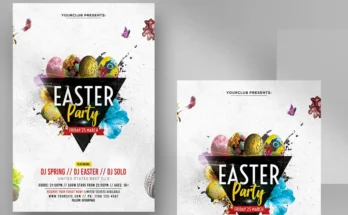 Easter Party Minimal Flyer
