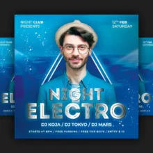 Electro Night Party Flyer