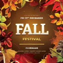 Fall Festival Flyer PSD