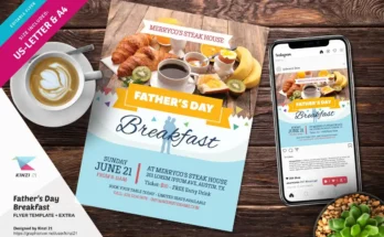 Father's Day Breakfast Flyer