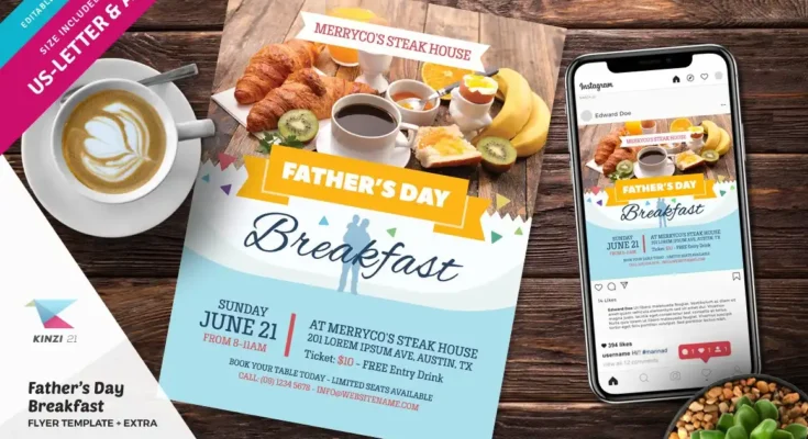 Father's Day Breakfast Flyer