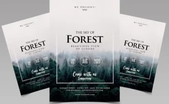 Forest Event Flyer PSD