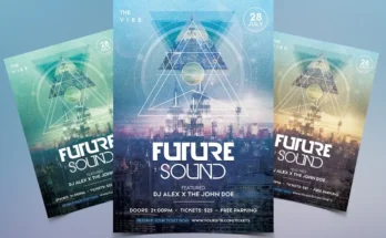 Future Sound Flyer PSD