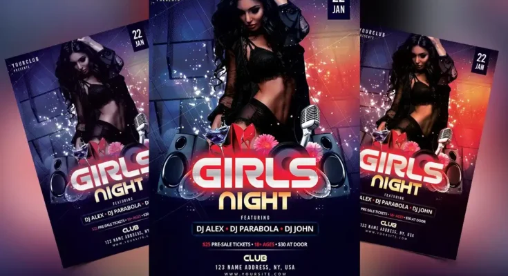 Girls Night DJ Flyer