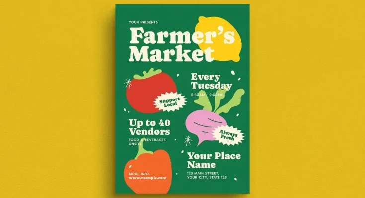 Green Farmer Market Flyer