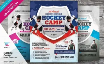 Hockey Camp Flyer Design