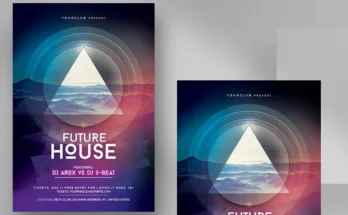 House Party Flyer PSD