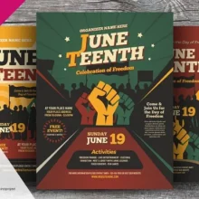 Juneteenth Celebration Flyer Template