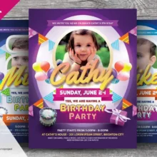 Kids Birthday Party Flyer