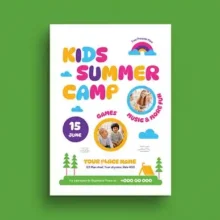 Kids Summer Camp Flyer