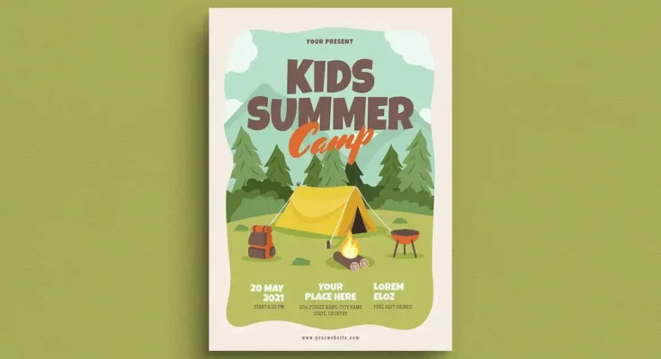 Kids Summer Camp Flyer