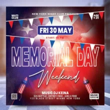 Memorial Flyer PSD