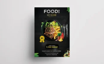 Modern Food Flyer PSD