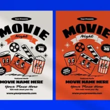 Movie Night PSD Flyer