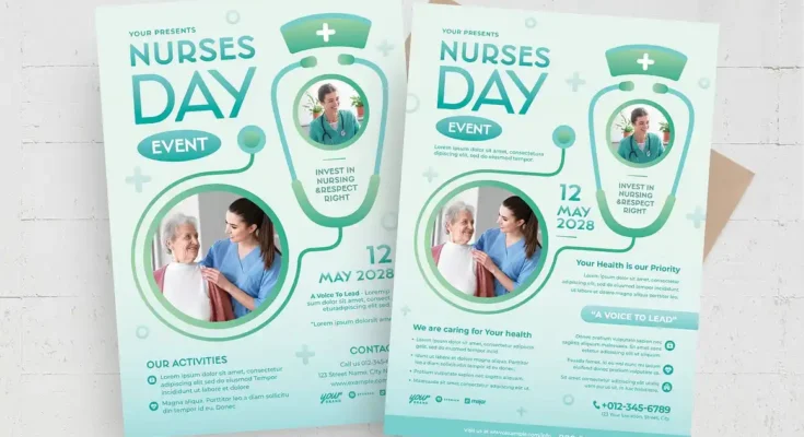 Nurses Day Event Flyer PSD