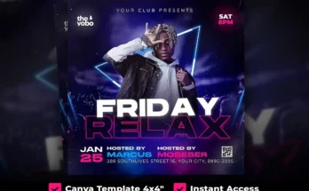 Party Canva Club Flyer