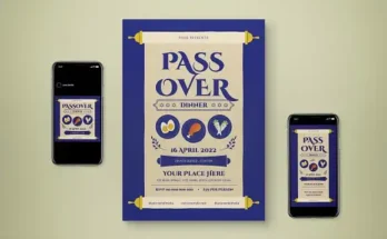 Passover Flyer PSD Design