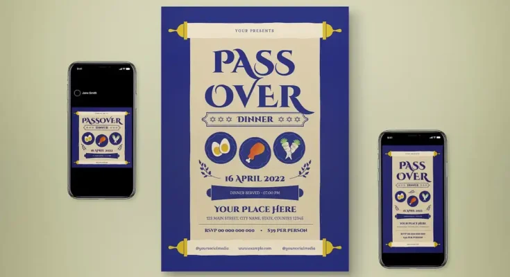Passover Flyer PSD Set