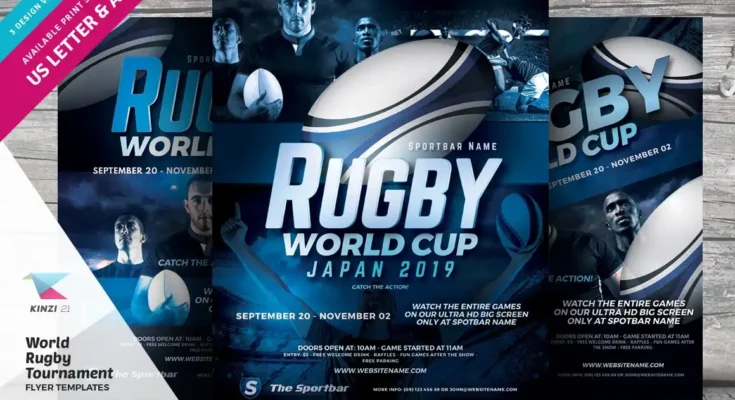 Rugby Tournament Flyer PSD
