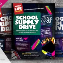 School Supply Drive Flyer