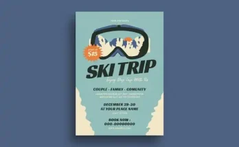 Ski Trip Flyer Design