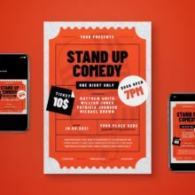 Stand Up Comedy Flyer