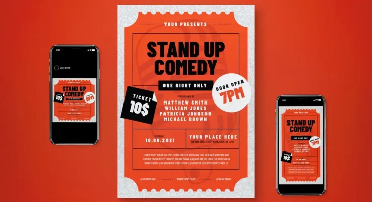 Stand Up Comedy Flyer