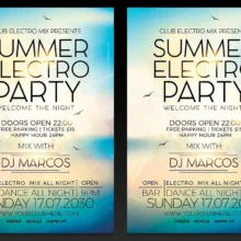 Summer Electro Party Flyer