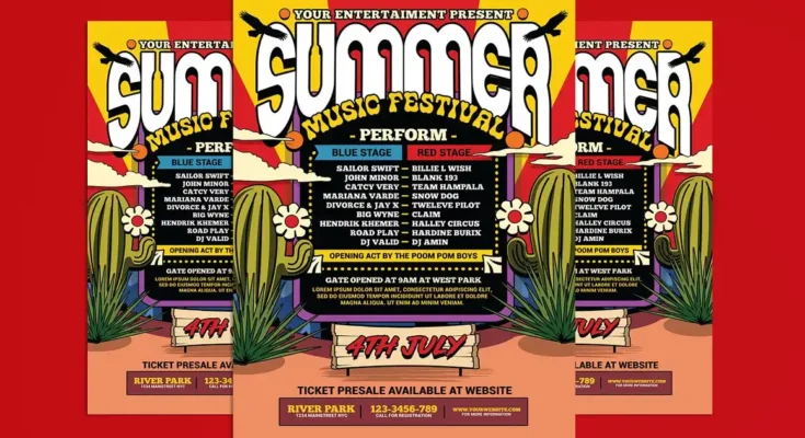 Summer Music Festival Flyer