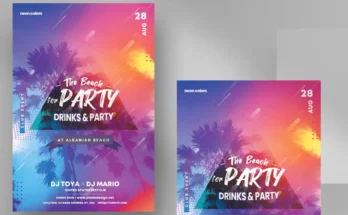 Summer Tropical Party PSD