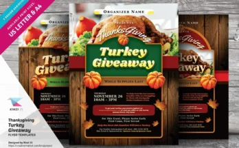 Thanksgiving Turkey Flyers Design
