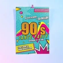 Theme Dance Party Flyer