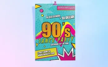 Theme Dance Party Flyer