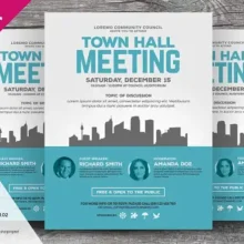 Town Hall Meeting Flyer