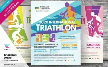 Triathlon Event PSD Flyer
