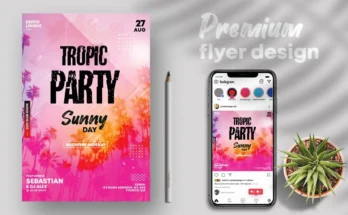 Tropic Party Summer Flyer