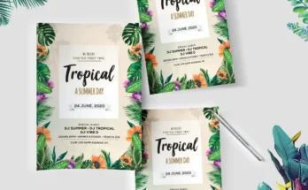 Tropical Day Flyer Design