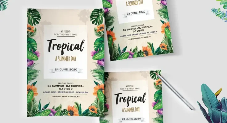 Tropical Day Flyer Design