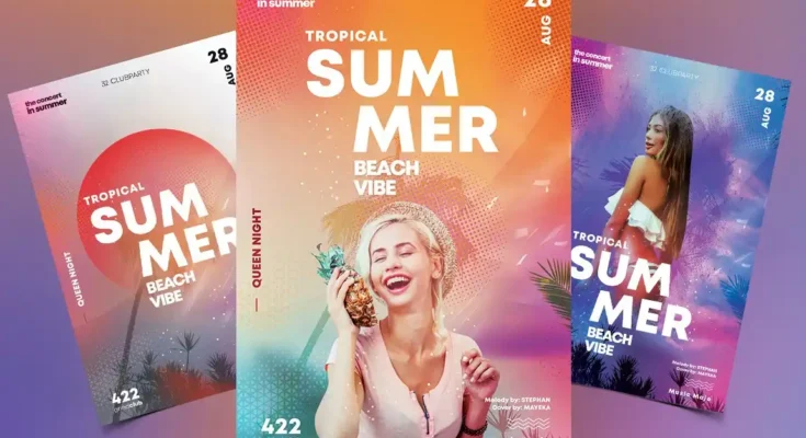 Tropical Events Flyers Card