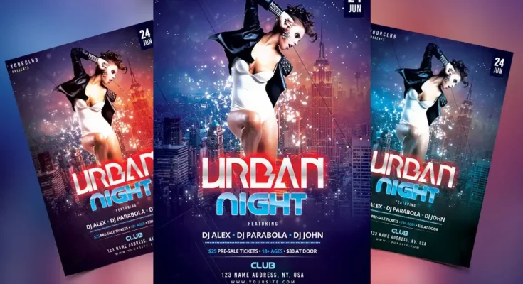 Urban Night Flyer PSD